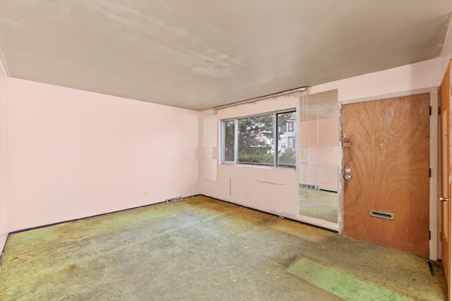 view of carpeted empty room