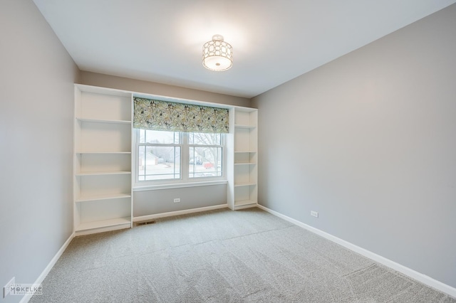 view of carpeted empty room