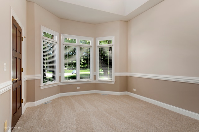 view of carpeted empty room