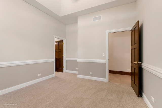 view of carpeted empty room