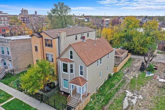 birds eye view of property