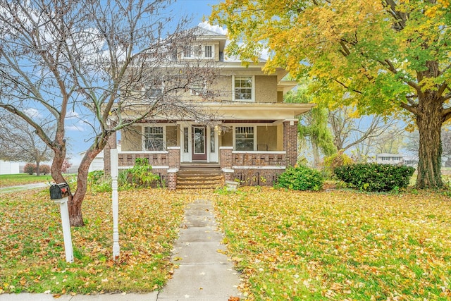 view of front of home featuring a porch