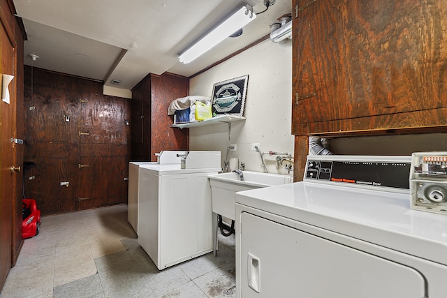 washroom with separate washer and dryer