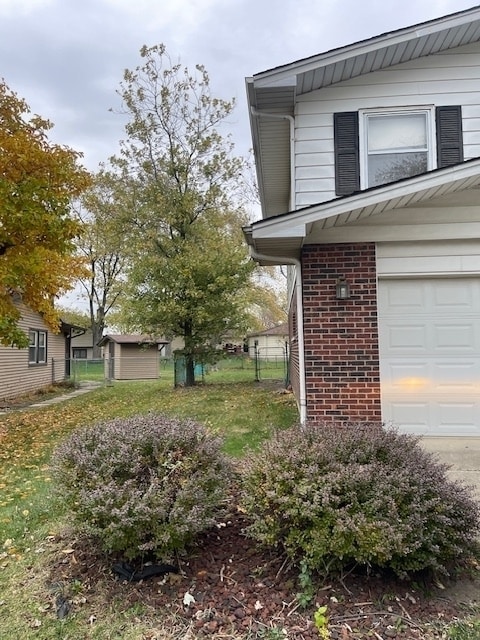 view of home's exterior featuring a garage