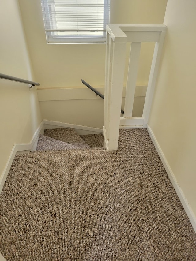 stairs with carpet