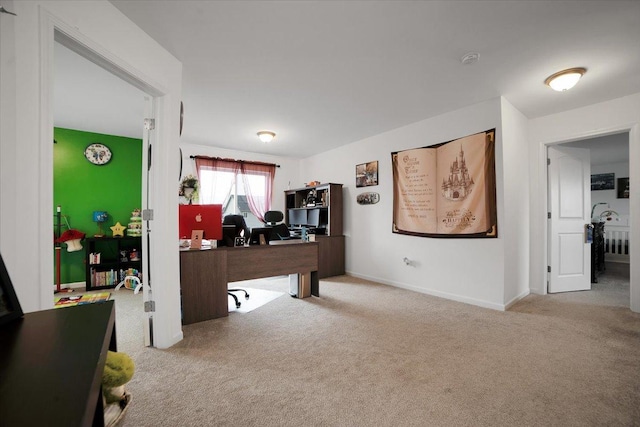 26864 W Wedgewood Ln, Channahon, IL 60410 - office area with carpet flooring and baseboards