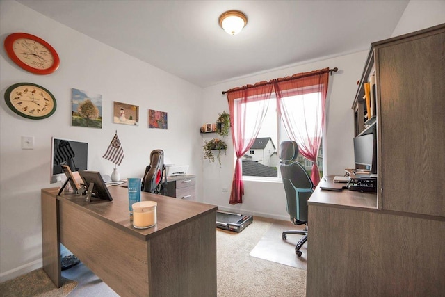 26864 W Wedgewood Ln, Channahon, IL 60410 - office area featuring light colored carpet and baseboards