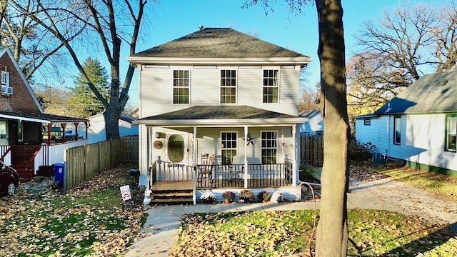 view of front of home featuring a porch