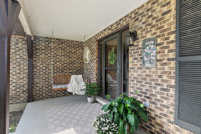 view of patio featuring covered porch