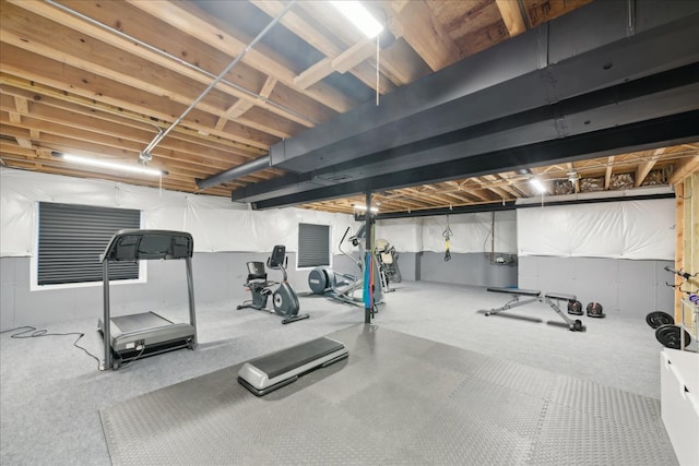 view of exercise room