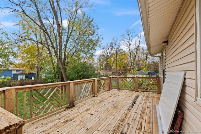 15323 Cherry Ln, Markham, IL 60428 - view of wooden deck