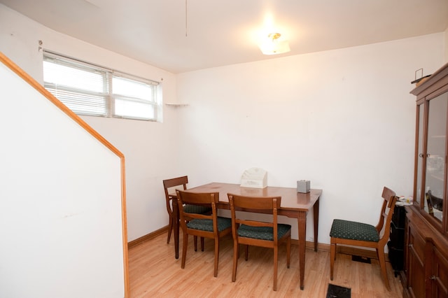 dining room featuring light hardwood / wood-style flooring