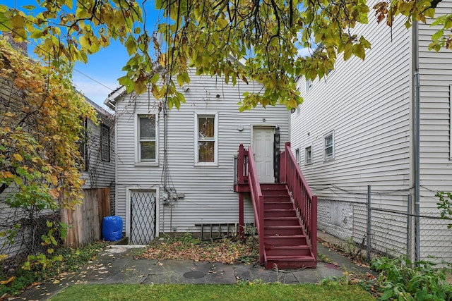 view of rear view of property