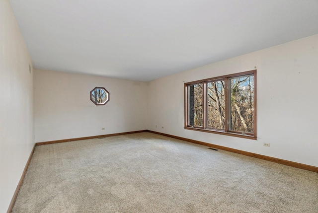 view of carpeted empty room