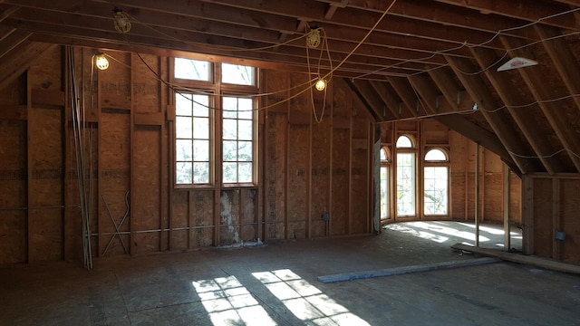 attic with a wealth of natural light