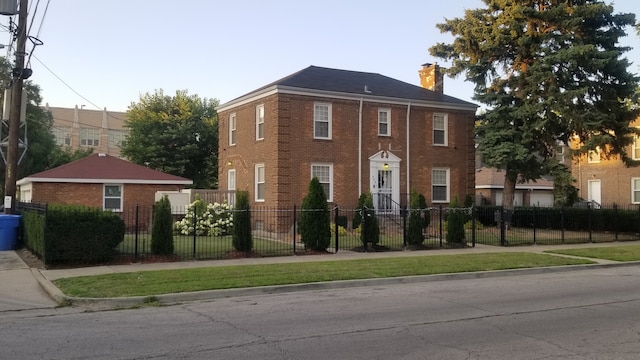 view of colonial home