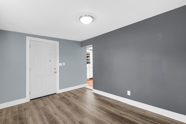 interior space featuring hardwood / wood-style flooring