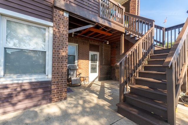 view of patio / terrace with a wooden deck