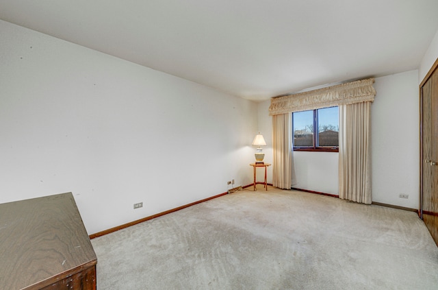 view of carpeted empty room