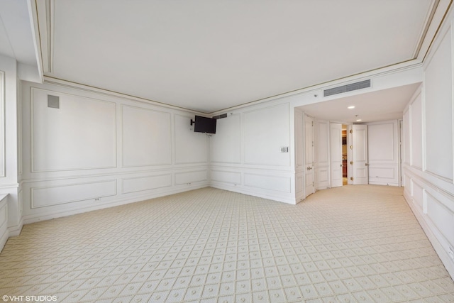 180 E Pearson St Unit 4901, Chicago, IL 60611 - basement with a decorative wall and light colored carpet