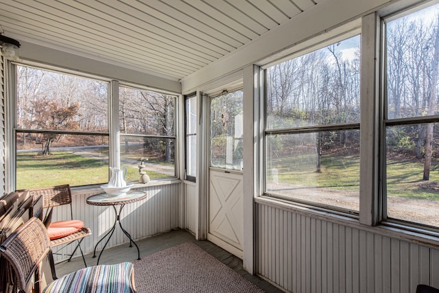 sunroom with a wealth of natural light