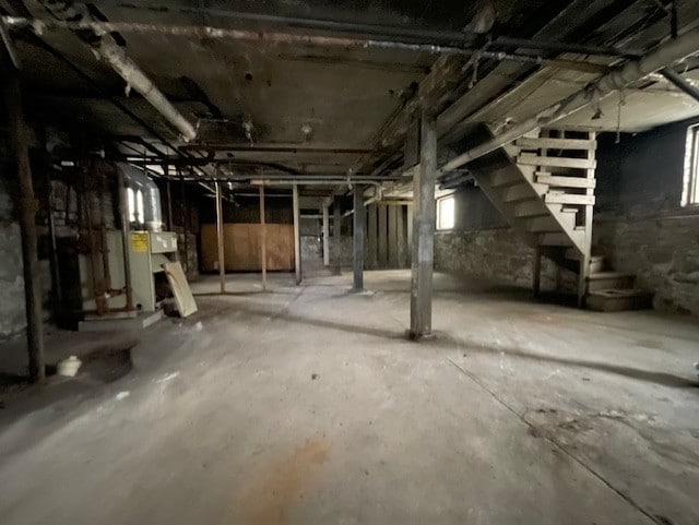 view of basement