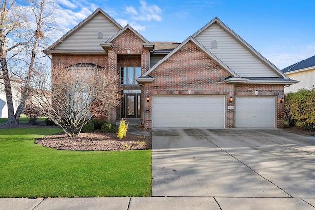 view of front property featuring a front yard