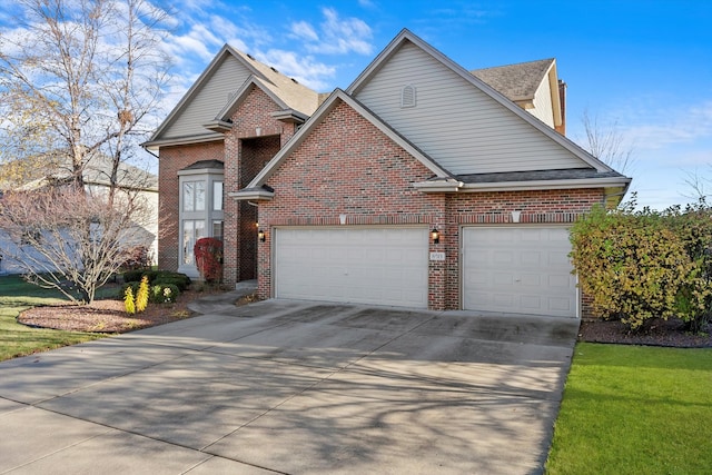 front of property featuring a garage