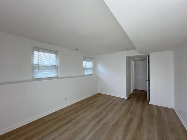 interior space featuring wood-type flooring