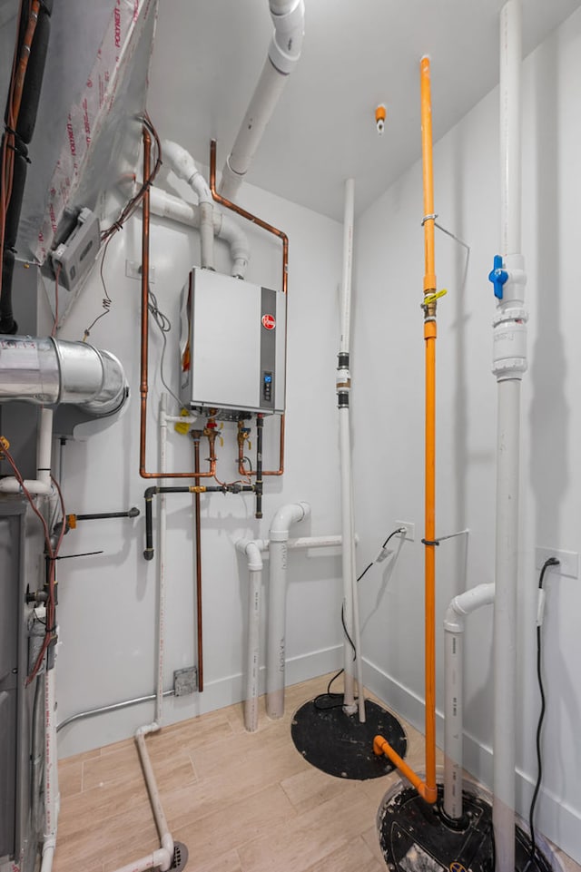 utilities with tankless water heater