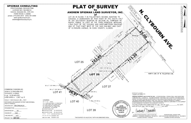 2428 N Clybourn Ave, Chicago IL, 60614 land for sale