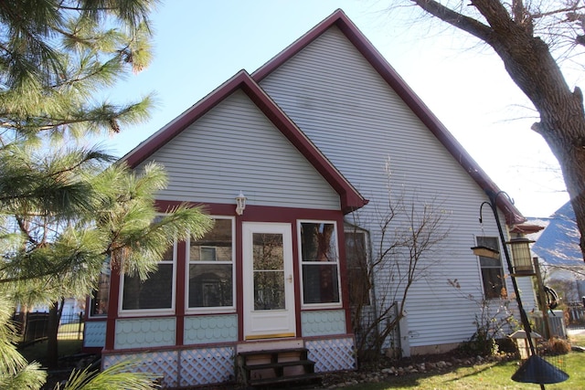 view of rear view of house