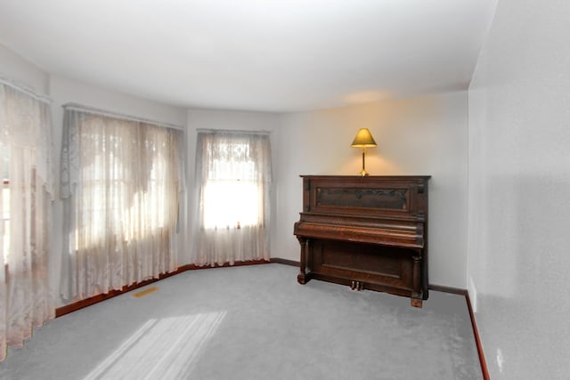 miscellaneous room featuring carpet