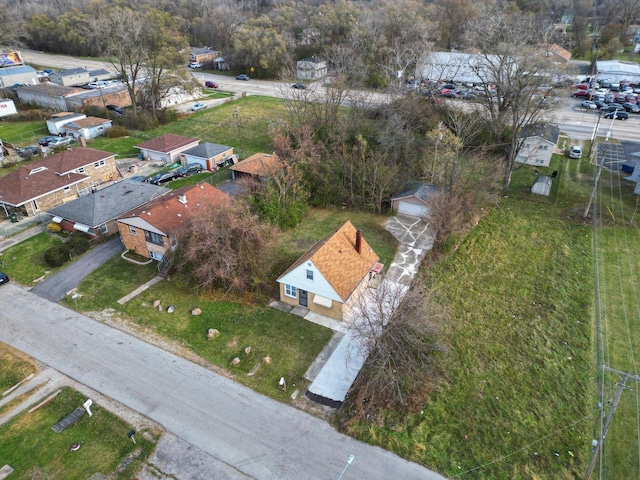 bird's eye view featuring a residential view