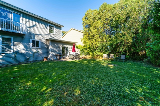 view of yard featuring a patio area