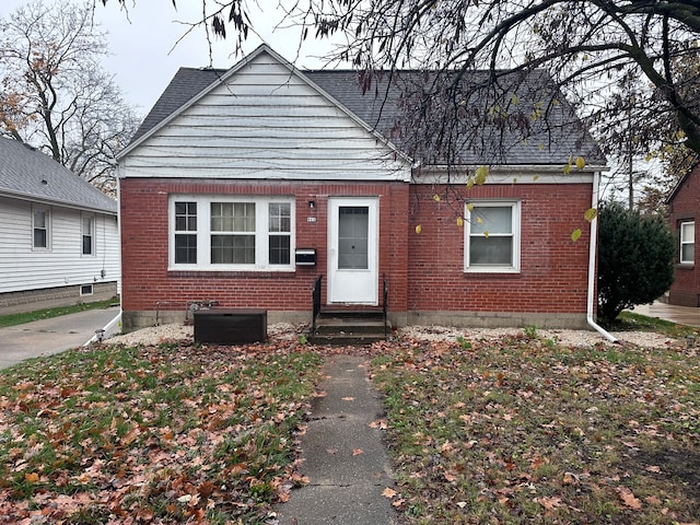 view of front of home featuring central AC