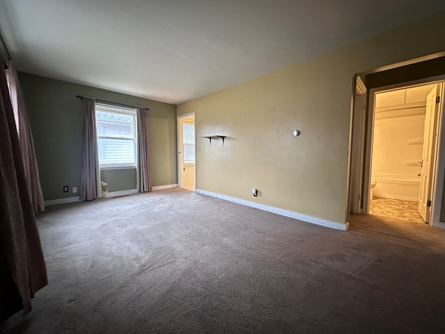 view of carpeted empty room