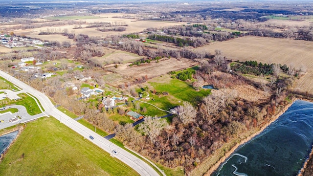 bird's eye view featuring a rural view