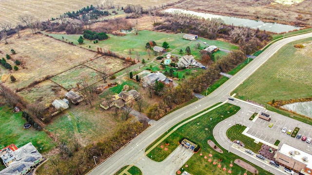 bird's eye view featuring a rural view