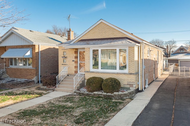 view of bungalow-style home