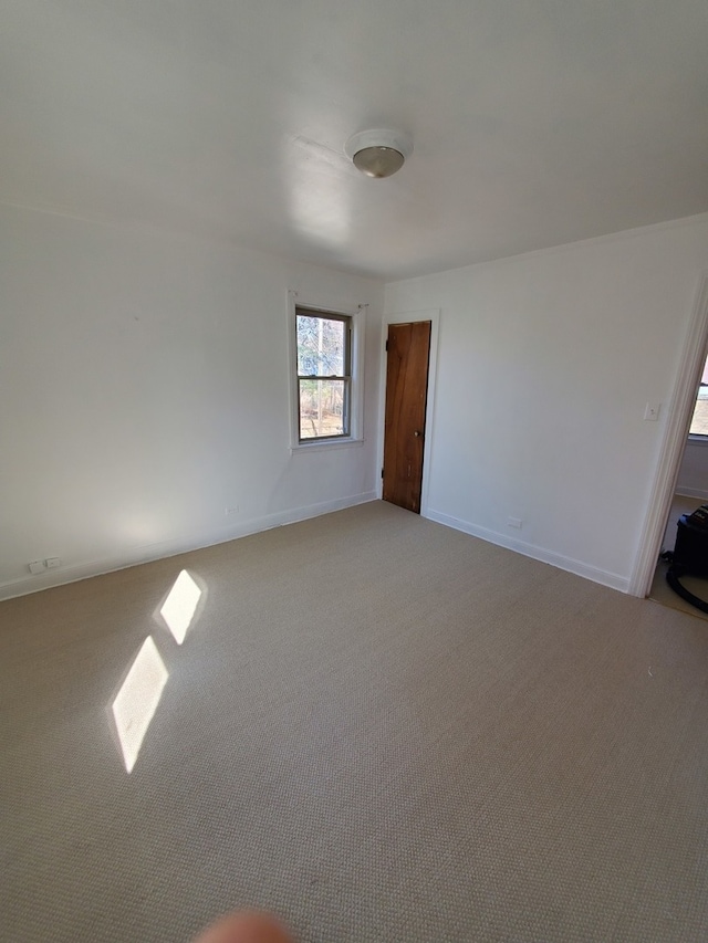 view of carpeted empty room