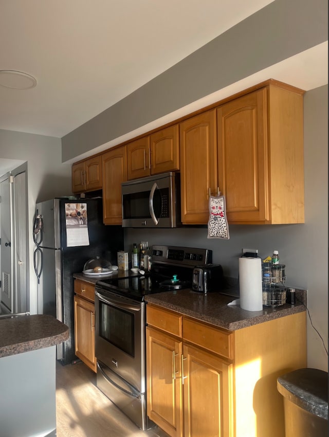 kitchen with stainless steel appliances