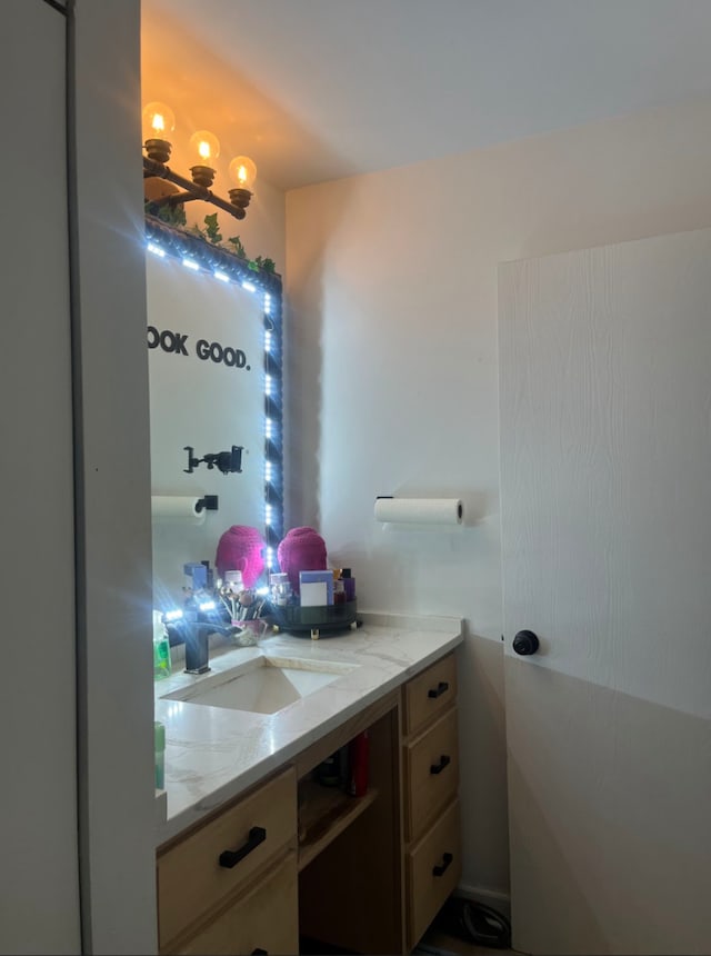 bathroom featuring vanity