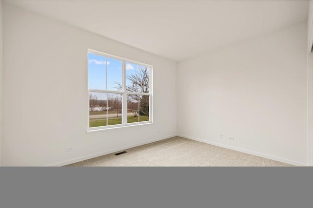 view of carpeted empty room