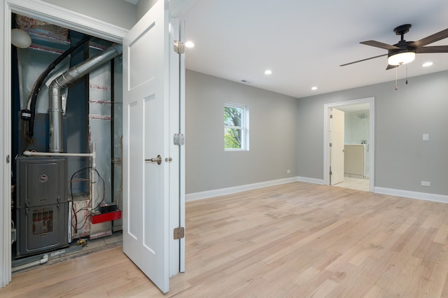 interior space featuring heating unit