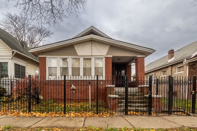 bungalow-style house with covered porch