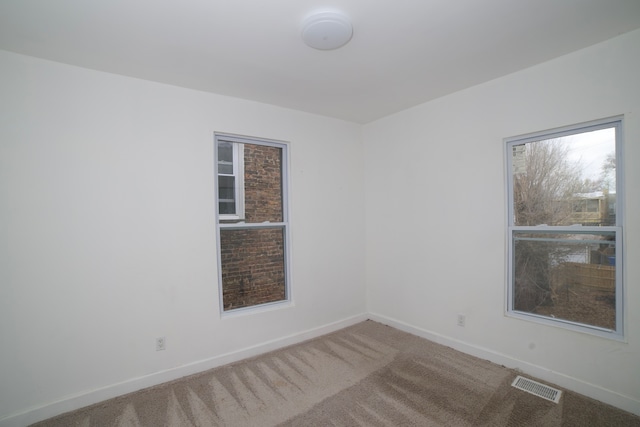 view of carpeted empty room