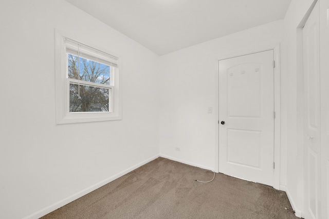 view of carpeted empty room