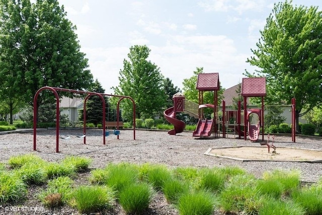 view of jungle gym