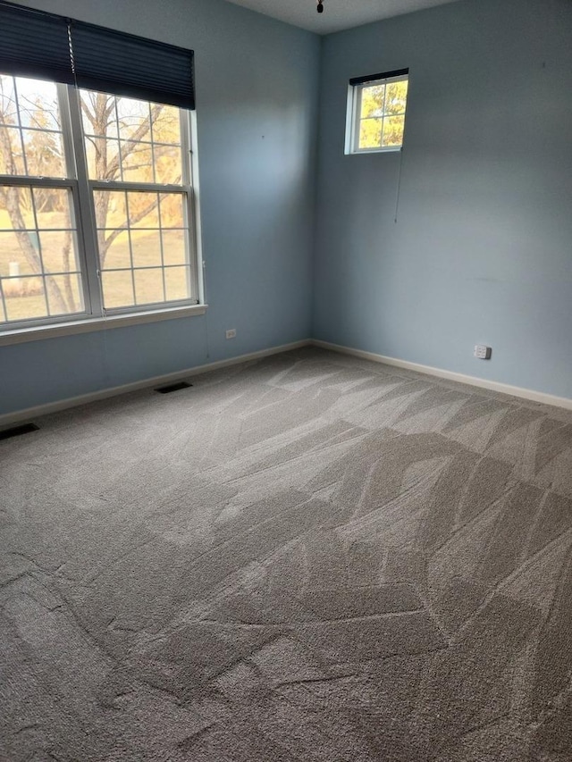 view of carpeted empty room